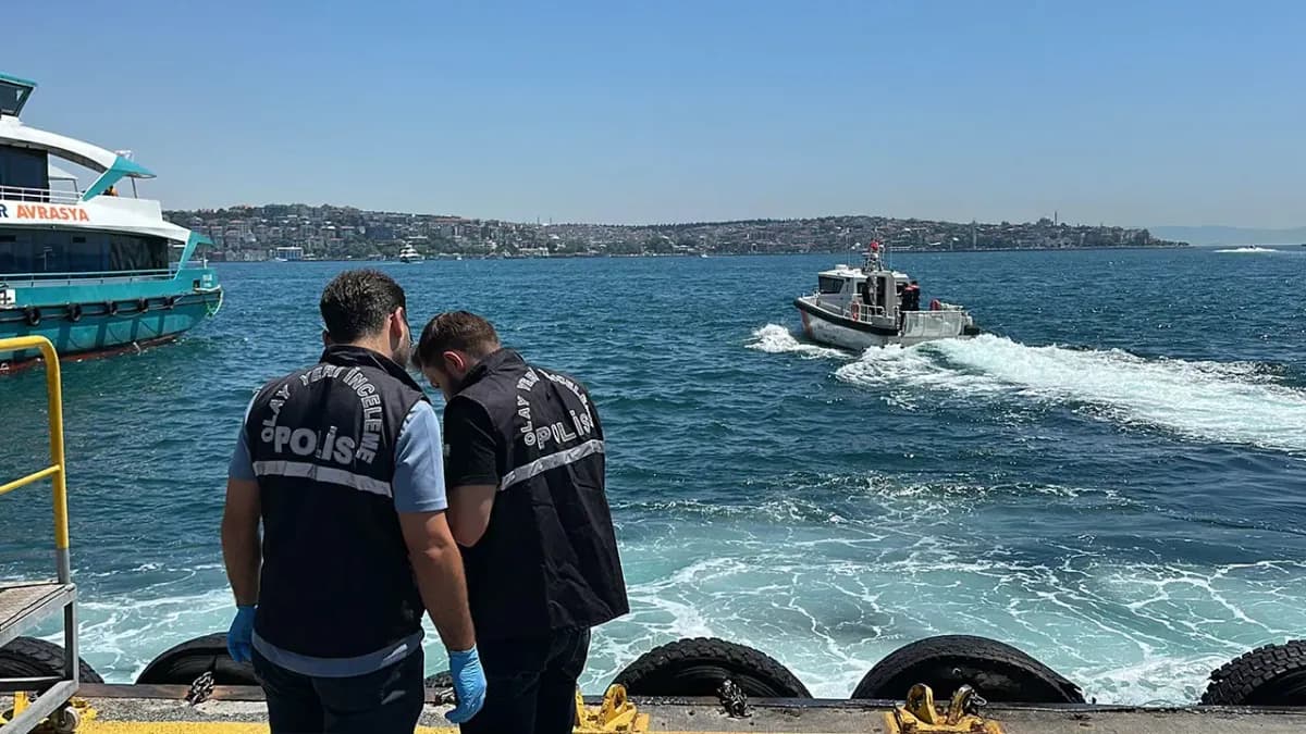 Beşiktaş açıklarında denizde bulunan kadının ardından Sahil Güvenlik ve deniz polisi bölgede çalışma yapt
