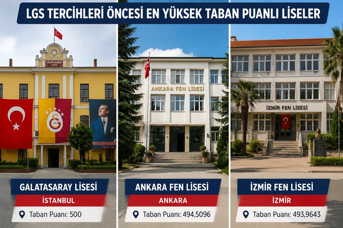 LGS tercihleri öncesi en iyi liseler