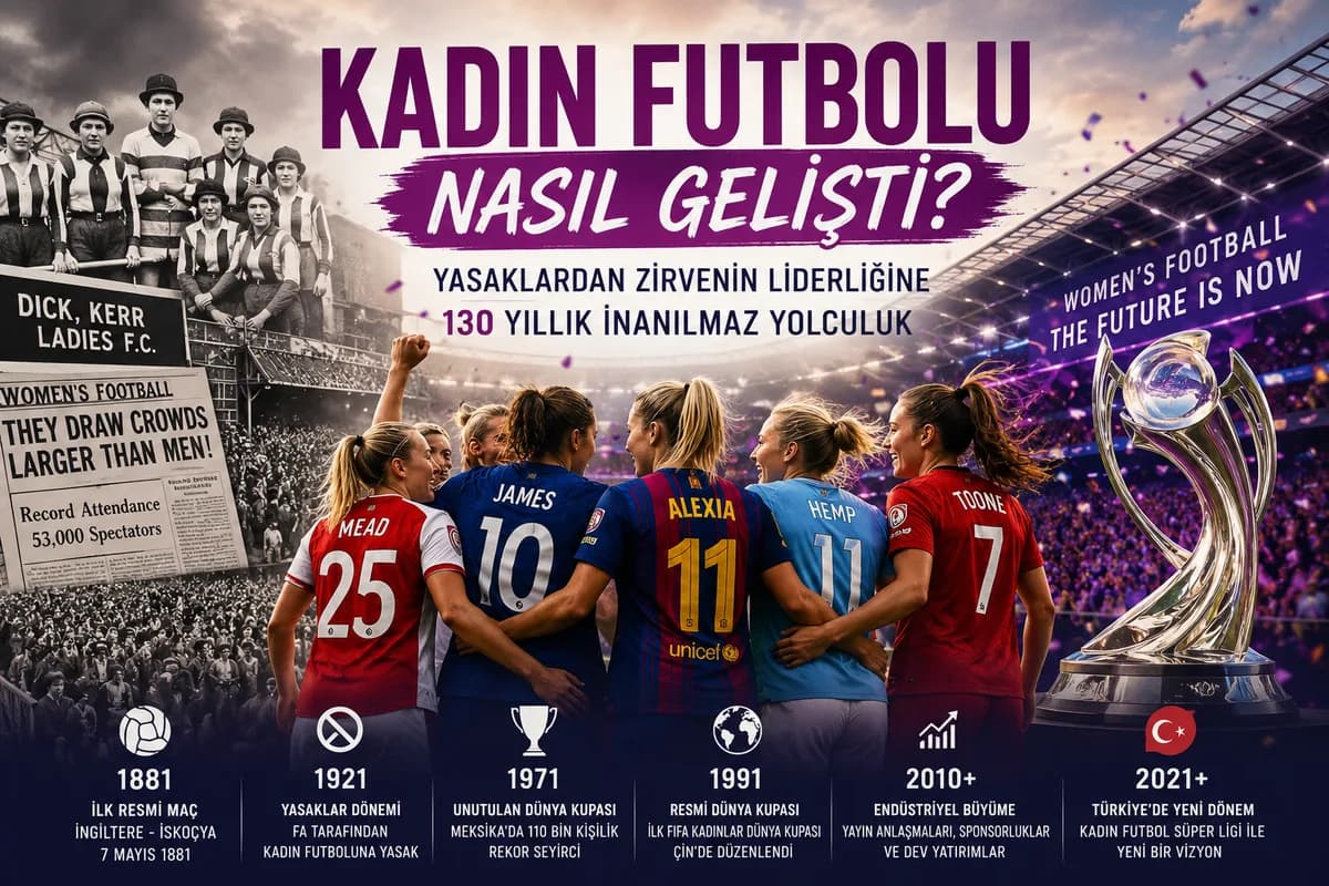 Kadın Futbolu Nasıl Gelişti Dünyada ve Türkiye'de Tarihi Yolculuk