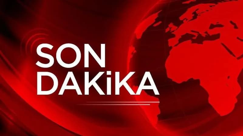 Kırmızı dünya haritası zemininde beyaz Son Dakika yazısı