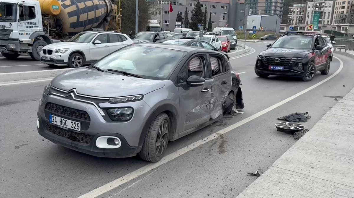 Sarıyer’de Zincirleme Kaza: 4 Yaralı