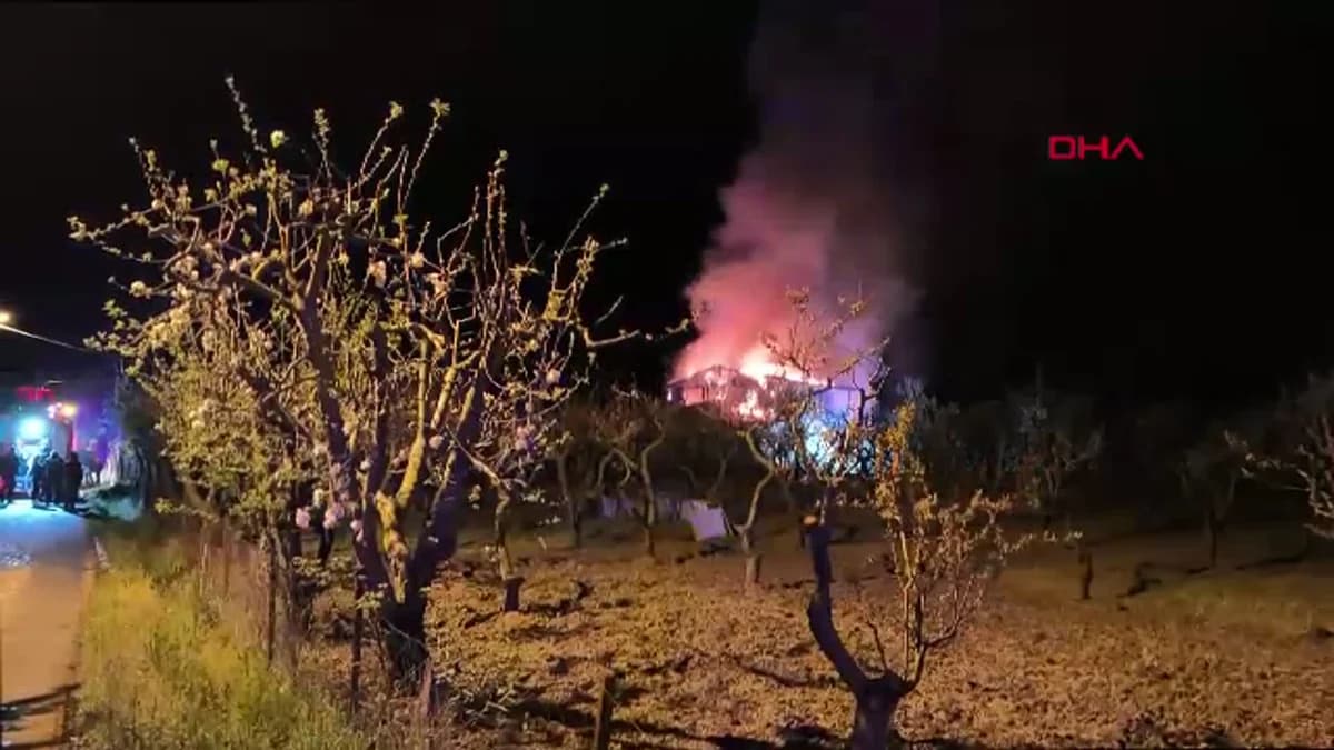 Tokat’ta Ahşap Evde Korkutan Yangın