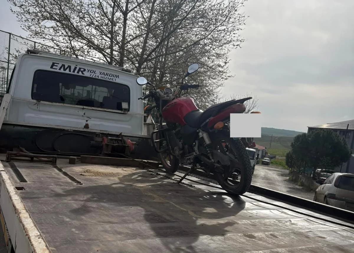 Edirne’de Abart Egzozlu Motosiklet Sürücüsüne Çarpıcı Ceza