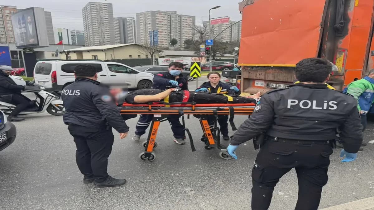 Ataşehir’de İBB’ye Ait Kamyon Skuter Sürücüsüne Çarptı: Ağır Yaralı