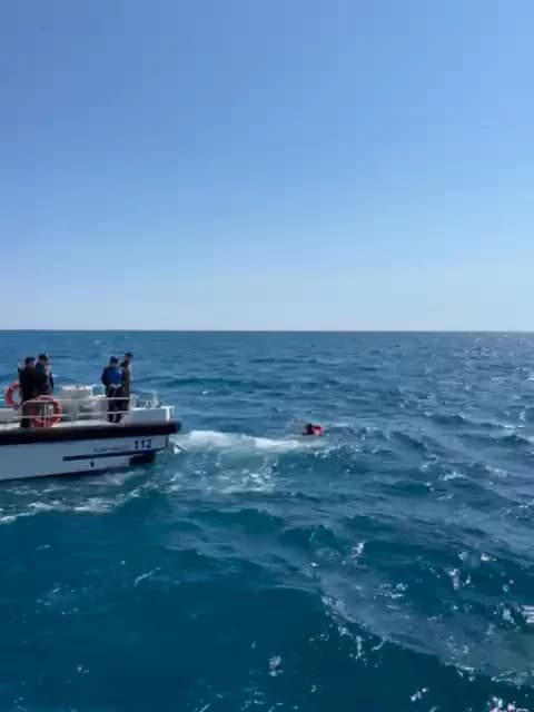 Deniz Polisi, Devrilen SUP Board Tanığını 3 Saat Sonra Kurtardı