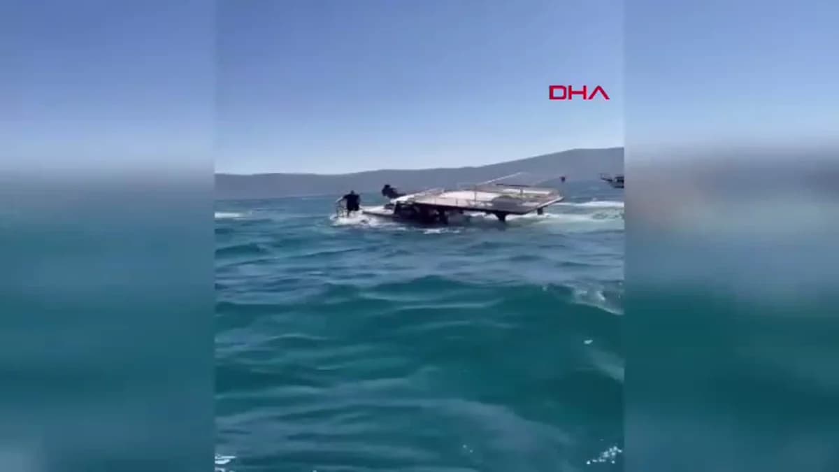 Bodrum’da Yarı Batık Balıkçı Teknesi Kurtarıldı