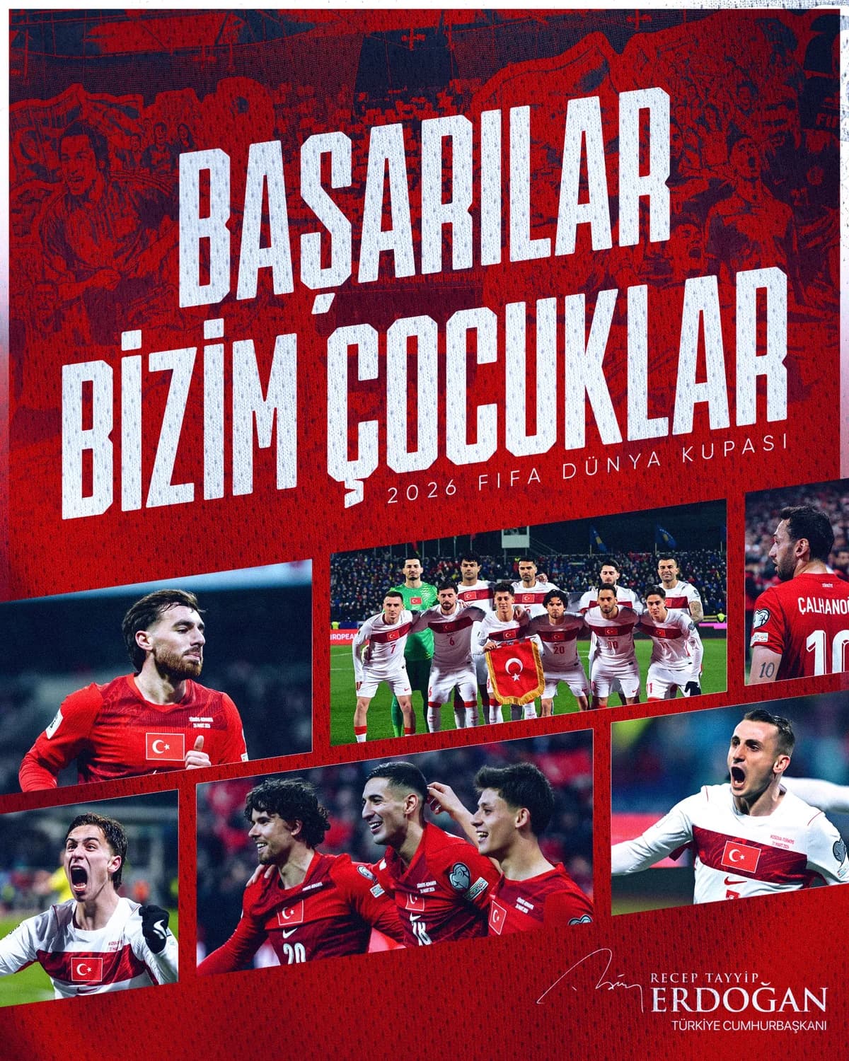 Cumhurbaşkanı Erdoğan’dan A Millî Futbol Takımına Başarı Dileği