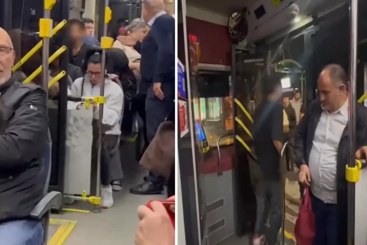 Taksim-Mecidiyeköy otobüsünde tuvaletini yaptı