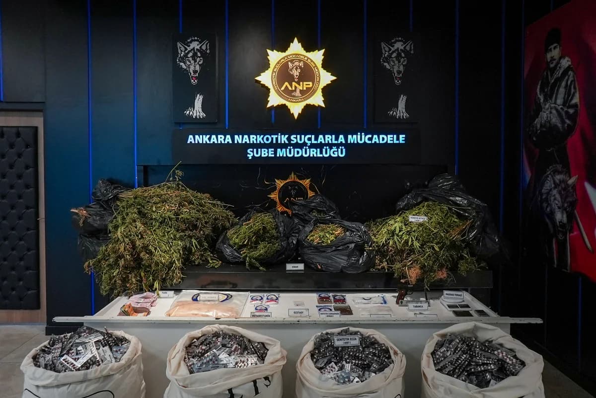 Ankara’da Uyuşturucu Operasyonları: 34 Kişi Tutuklandı