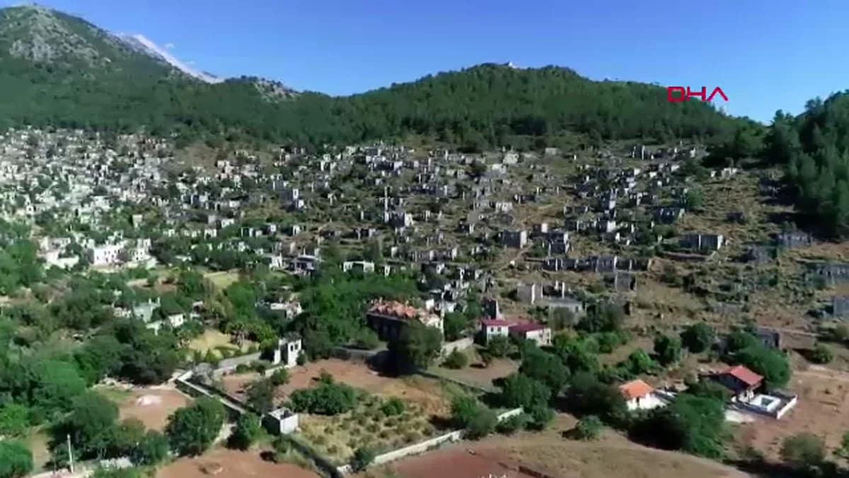 Muğla’nın Tarihi Kayaköy’ü Dronla Görüntülendi