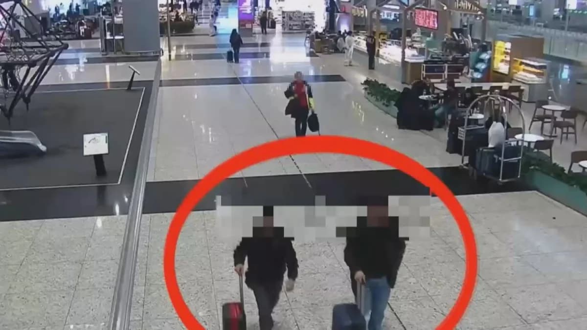 İstanbul Havalimanı’nda kaçarken yakalanan cinayet şüphelilerinin görüntüsü paylaşıldı