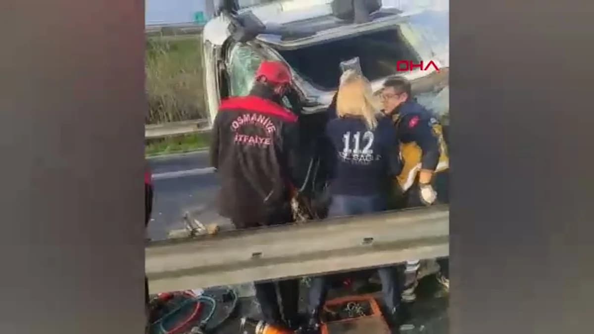 Osmaniye’de Kontrolden Çıkan Kamyon Devrildi: Sürücü Yaralandı