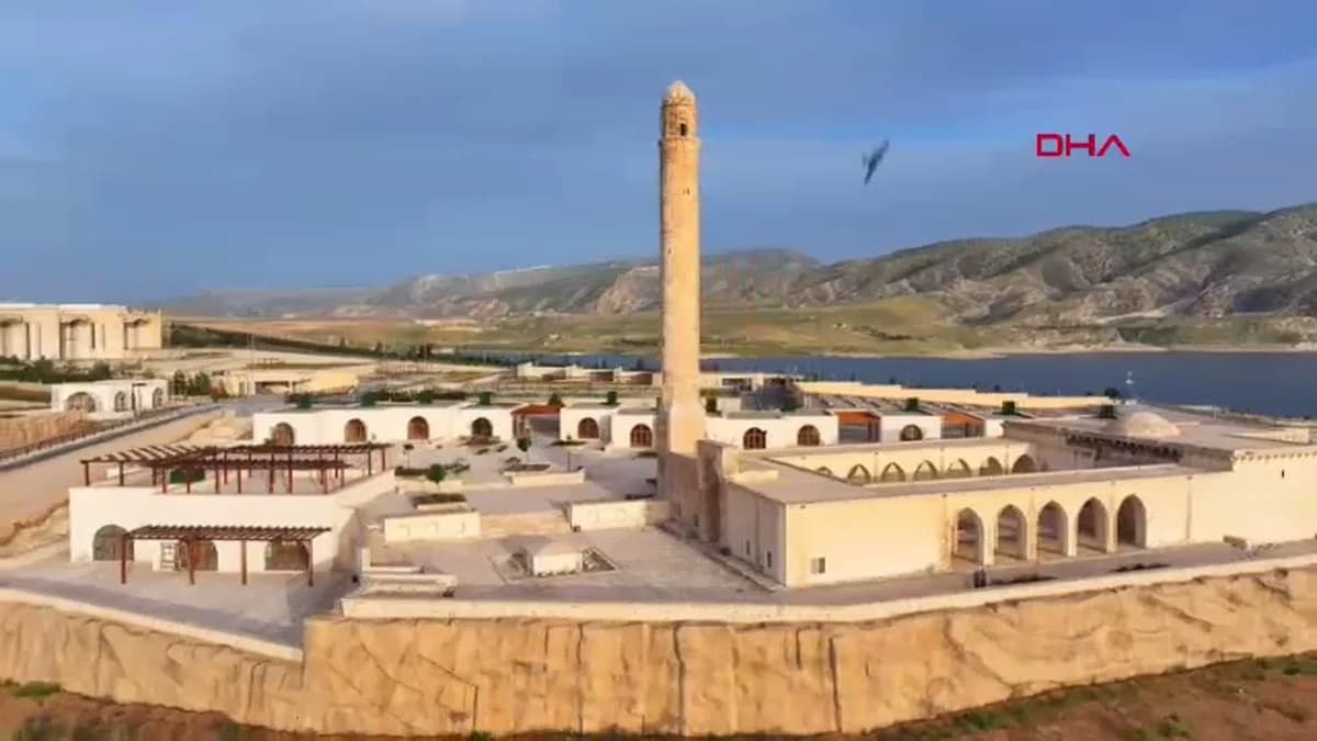 Hasankeyf’in Tarihi Güzellikleri Dronla Görüntülendi