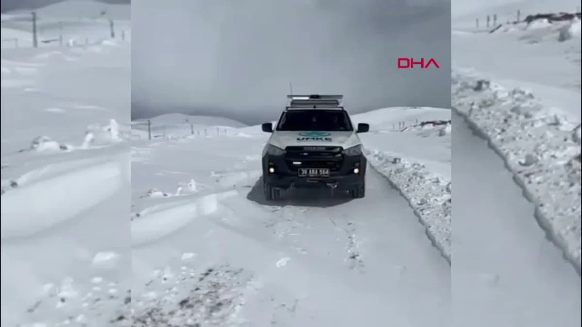 Kars’ta Kapatılan Yol Tüm Engelleri Aştı: Rahatsızlanan Kadın İçin UMKE Seferber Oldu