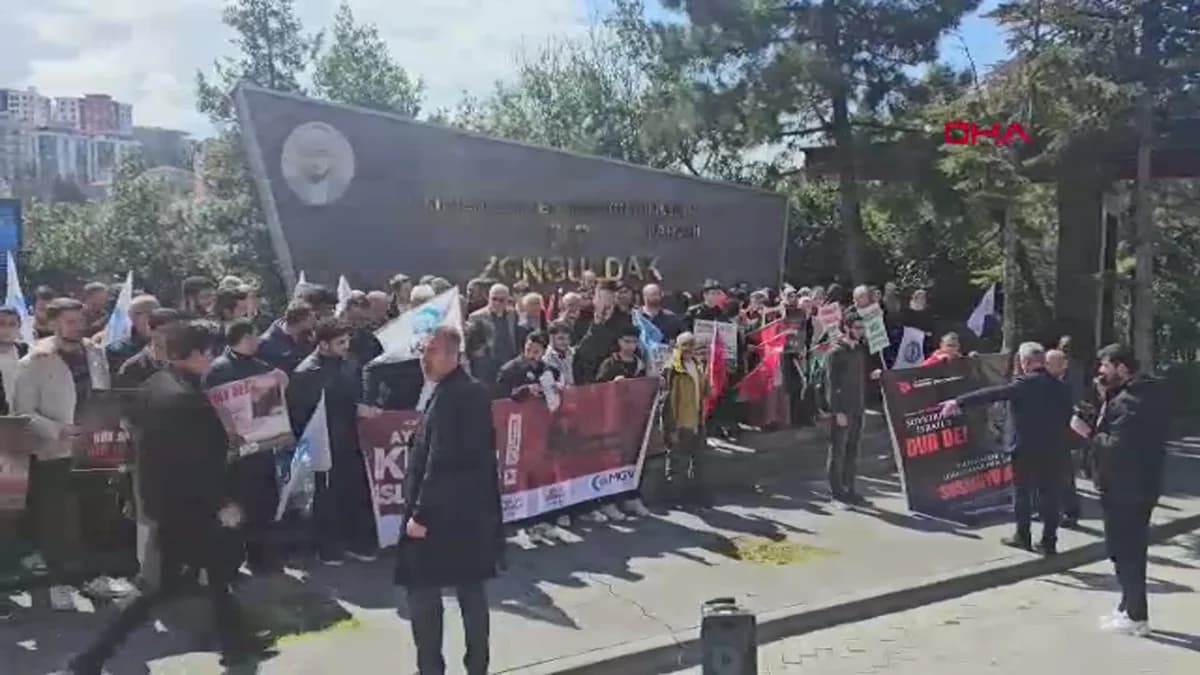 Zonguldak’ta Gazze İçin Eylem: İsrail’e Tepkiler Yükseliyor