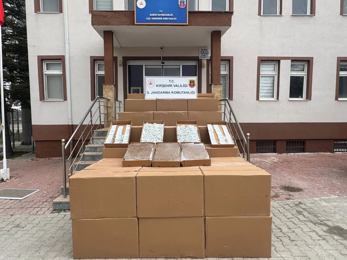Kırşehir’de 4 Milyon TL Değerinde Kaçak Makaron Operasyonu