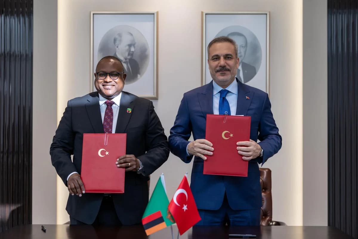 Bakan Fidan ve Zambiyalı Mevkidaşı Haimbe, Diplomatik İlişkiler İçin Önemli Protokol İmzaladı