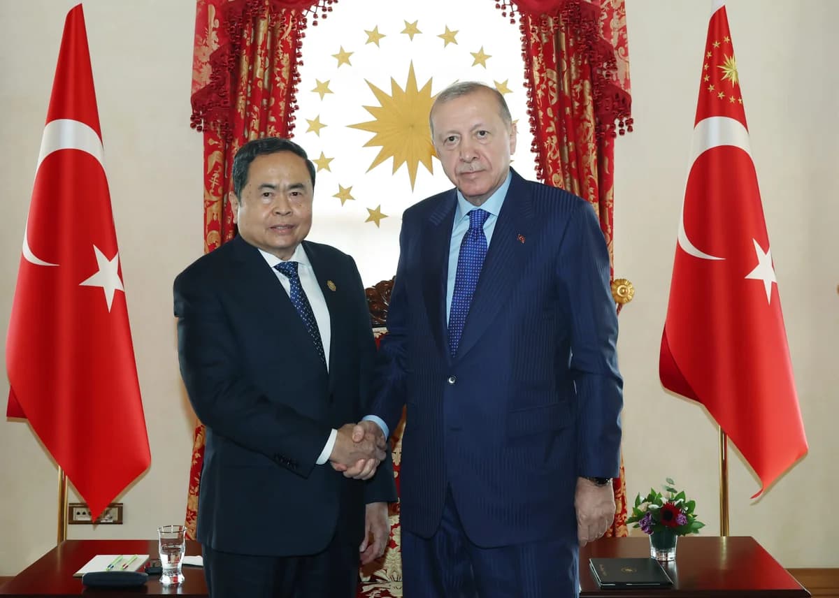 Cumhurbaşkanı Erdoğan, Vietnam Meclis Başkanı’nı Ağırladı