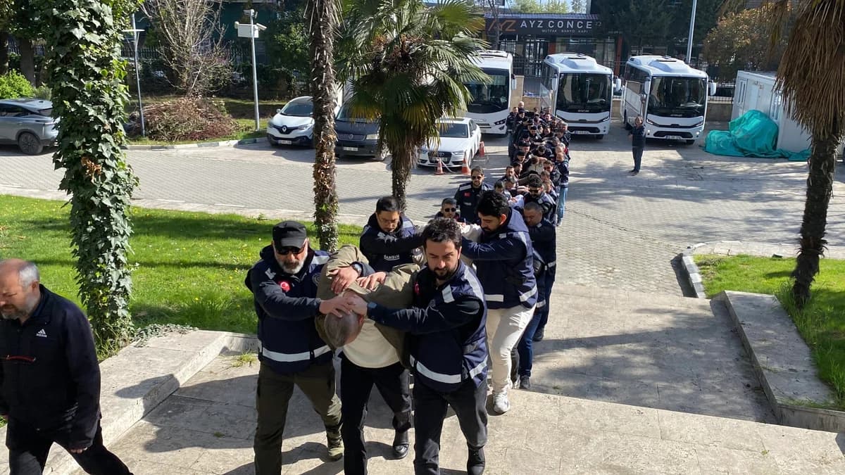 Samsun’da Suç Örgütüne Büyük Darbe: 25 Gözaltı