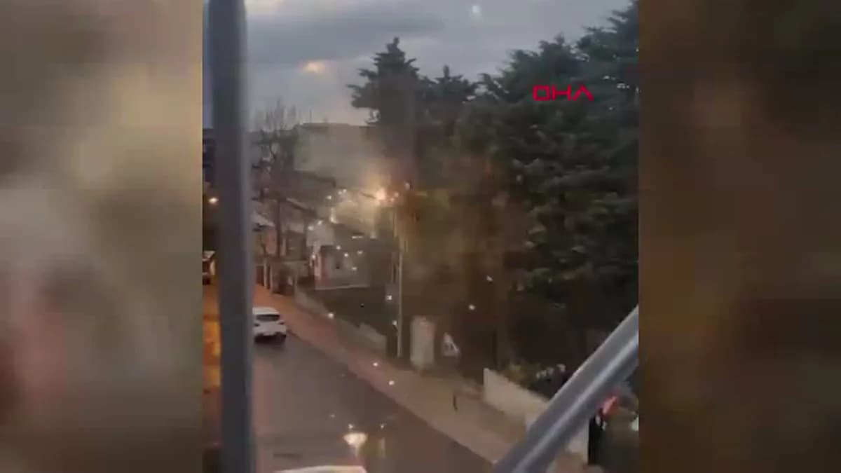 Samsun’da Elektrik Trafosundaki Kıvılcımlar Panik Yarattı