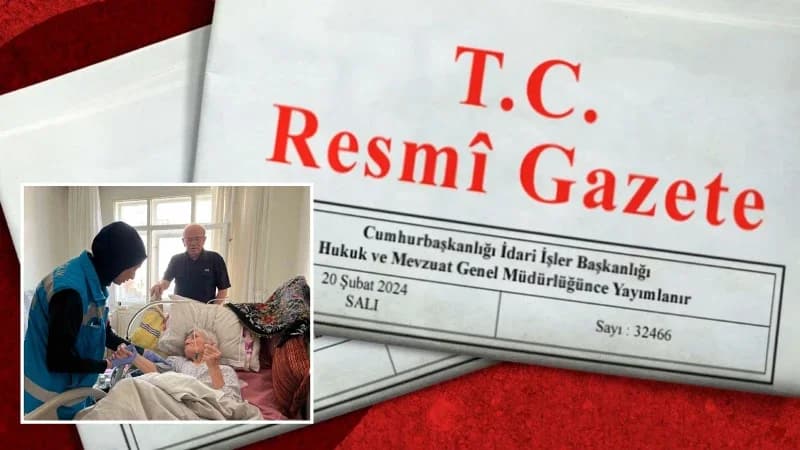 Evde sağlık ve palyatif bakım yönetmeliği Resmi Gazete'de yayımlanarak yürürlüğe girdi