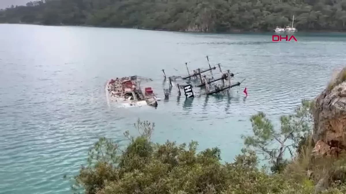 Muğla’da Batan ‘Hanibal’ Teknesinin Çıkarılması İçin Önemli Adımlar Atıldı