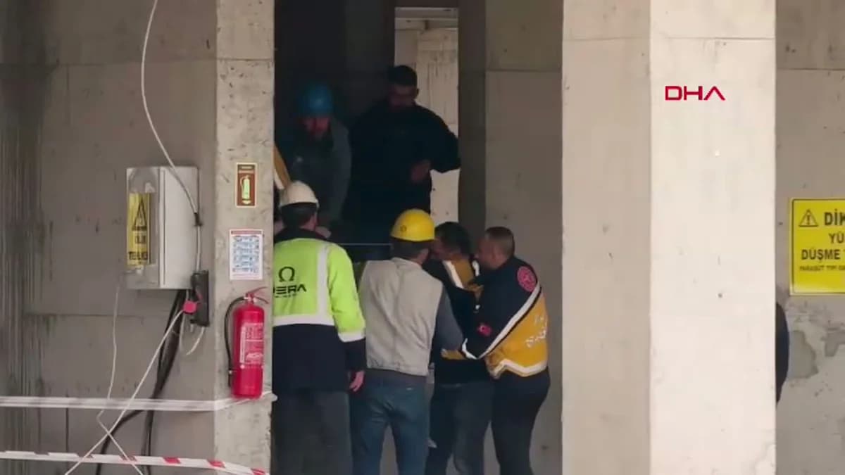 Bursa’da İnşaatta Düşme Olayı: Bir İşçi Yaralandı