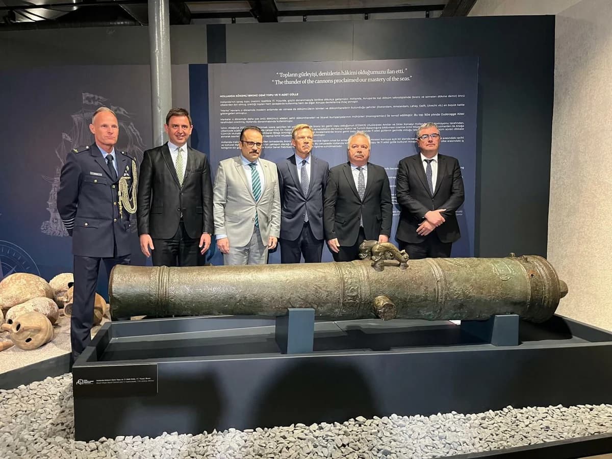 17. Yüzyıla Ait Bronz Gemi Topu İzmir Kültür Sanat Fabrikası’nda Sergileniyor