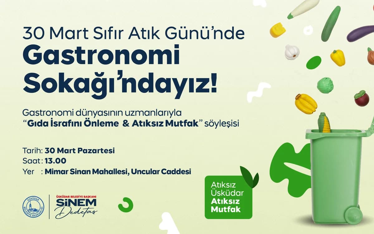 Üsküdar’da Sıfır Atık Günü Etkinliği: ‘Atıksız Üsküdar, Atıksız Mutfak’ Projesi