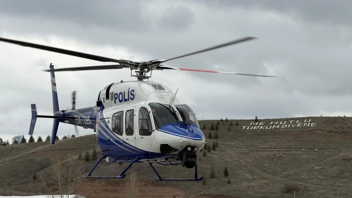 Ankara’da Helikopter Destekli Trafik Denetimi Gerçekleşti