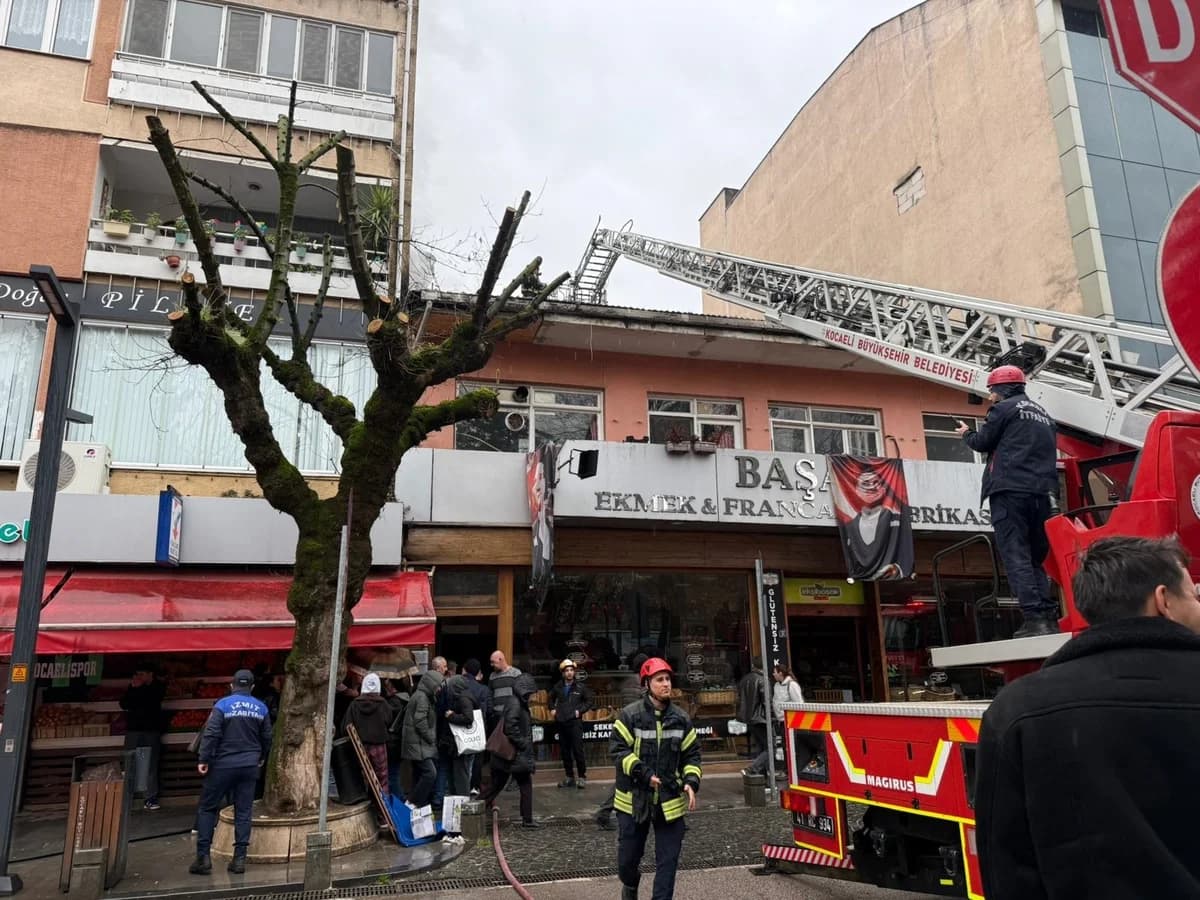 İzmit’te Fırın Bacası Yangını: 3 Kişi Dumandan Etkilendi