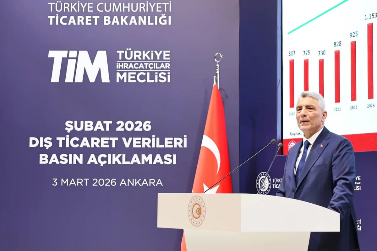 Bakan Ömer Bolat Şubat Ayı İhracat Rakamlarını Açıkladı