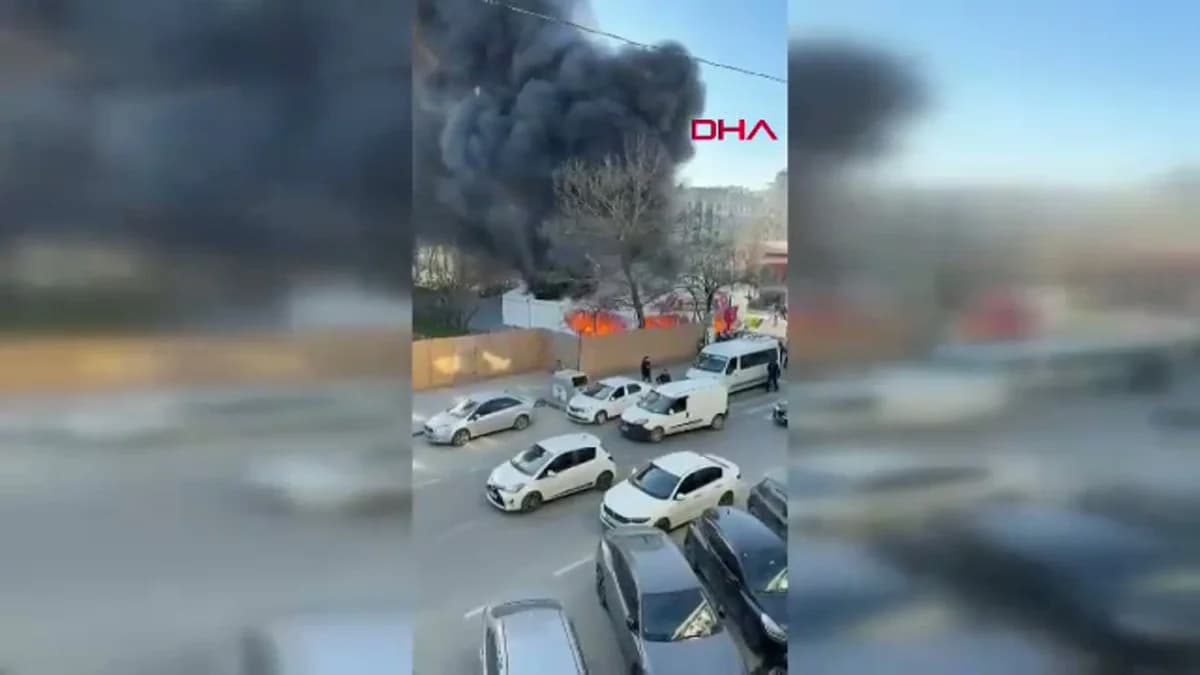 Arnavutköy’de İftar Çadırında Yangın Panik Yarattı