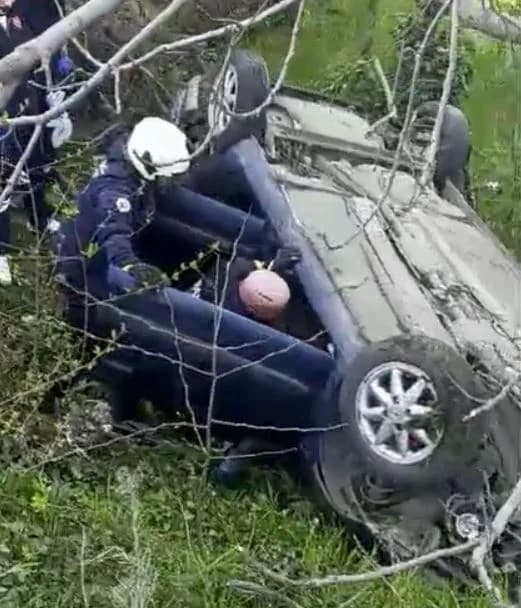 Çarşamba’da Otomobil Şarampole Devrildi: 1 Yaralı