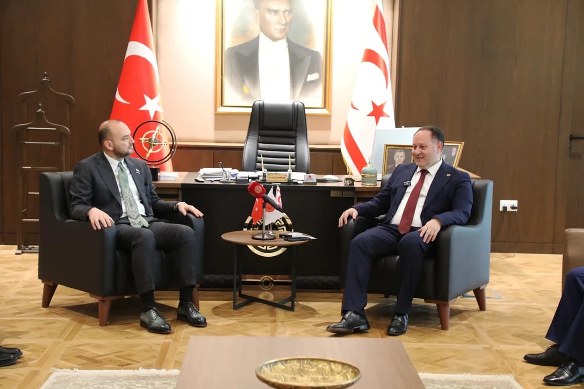 KKTC Cumhuriyet Meclisi Başkanı Ziya Öztürkler, MÜSİAD Heyetini Ağırladı