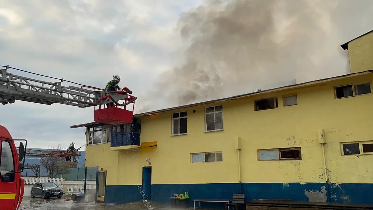 Kastamonu’da Tekstil Fabrikasında Yangın Paniği