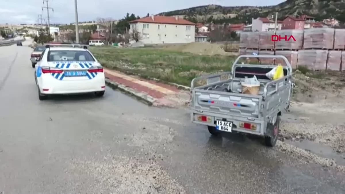 Burdur’da Elektrikli Motosikletten Düşme Kazası: Bir Yaralı