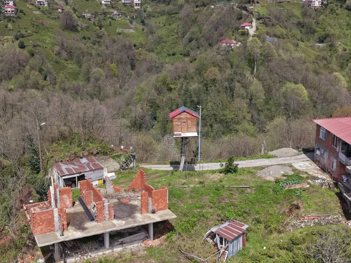 Çocukluk Hayali Gerçekleşti: Rize’de 7 Metre Yüksek Ağaç Ev