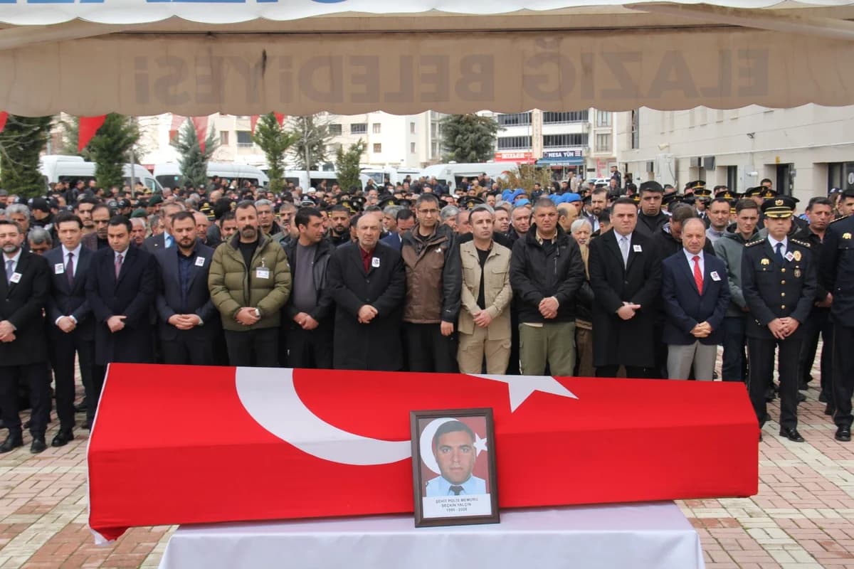 Şehit Polis Memuru Seçkin Yalçın, Elazığ’da Son Veda Töreniyle Uğurlandı