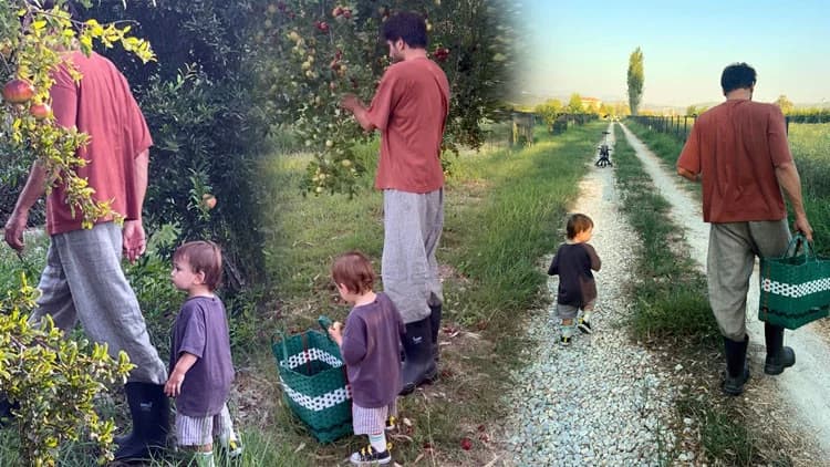 Ünlü Oyuncu Setlere Veda Etti: Baba-Oğul Hasat Keyfi!