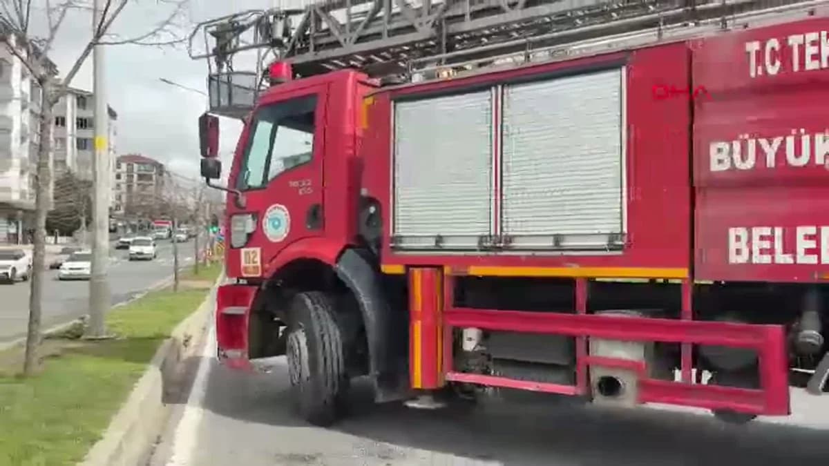 Tekirdağ’da Apartman Dairesinde Yangın Paniği