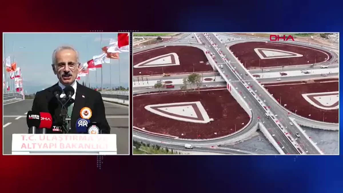 Antalya’da Altınkale Farklı Seviyeli Kavşağı Açıldı