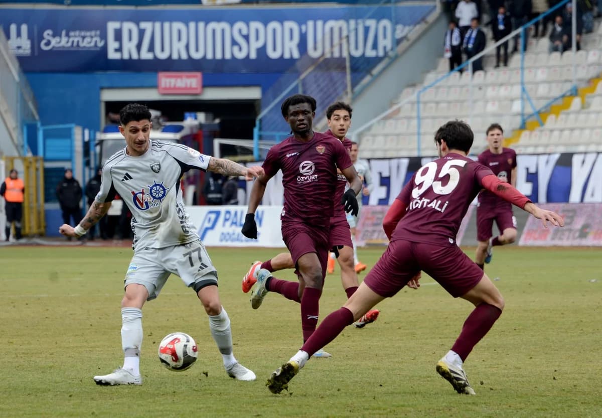 Erzurumspor FK, Atakaş Hatayspor’u 3-0 Mağlup Etti