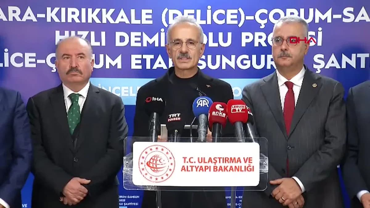 Bakan Uraloğlu’ndan Çorum’a ‘Süper Hızlı Tren’ Müjdesi