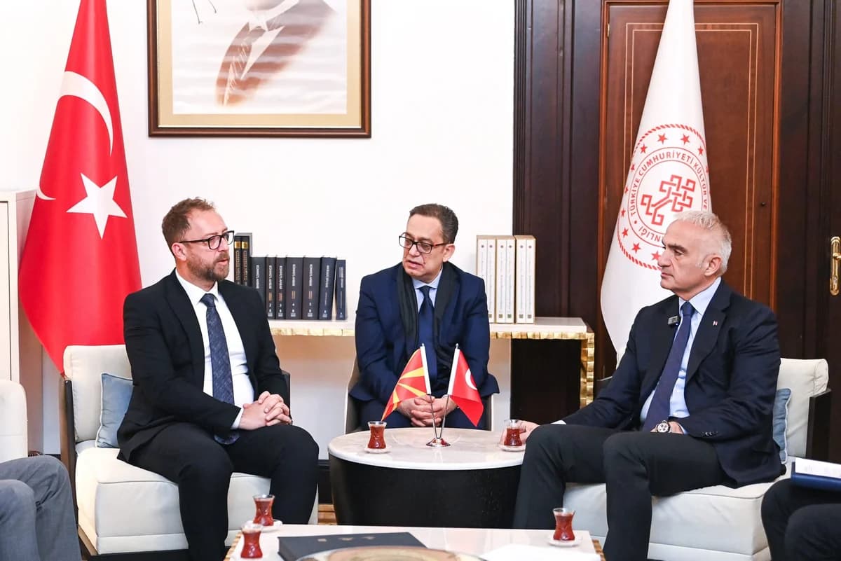 Bakan Ersoy, Kuzey Makedonya Kültür Bakanı Ljutkov ile Ankara’da Görüşme Gerçekleştirdi