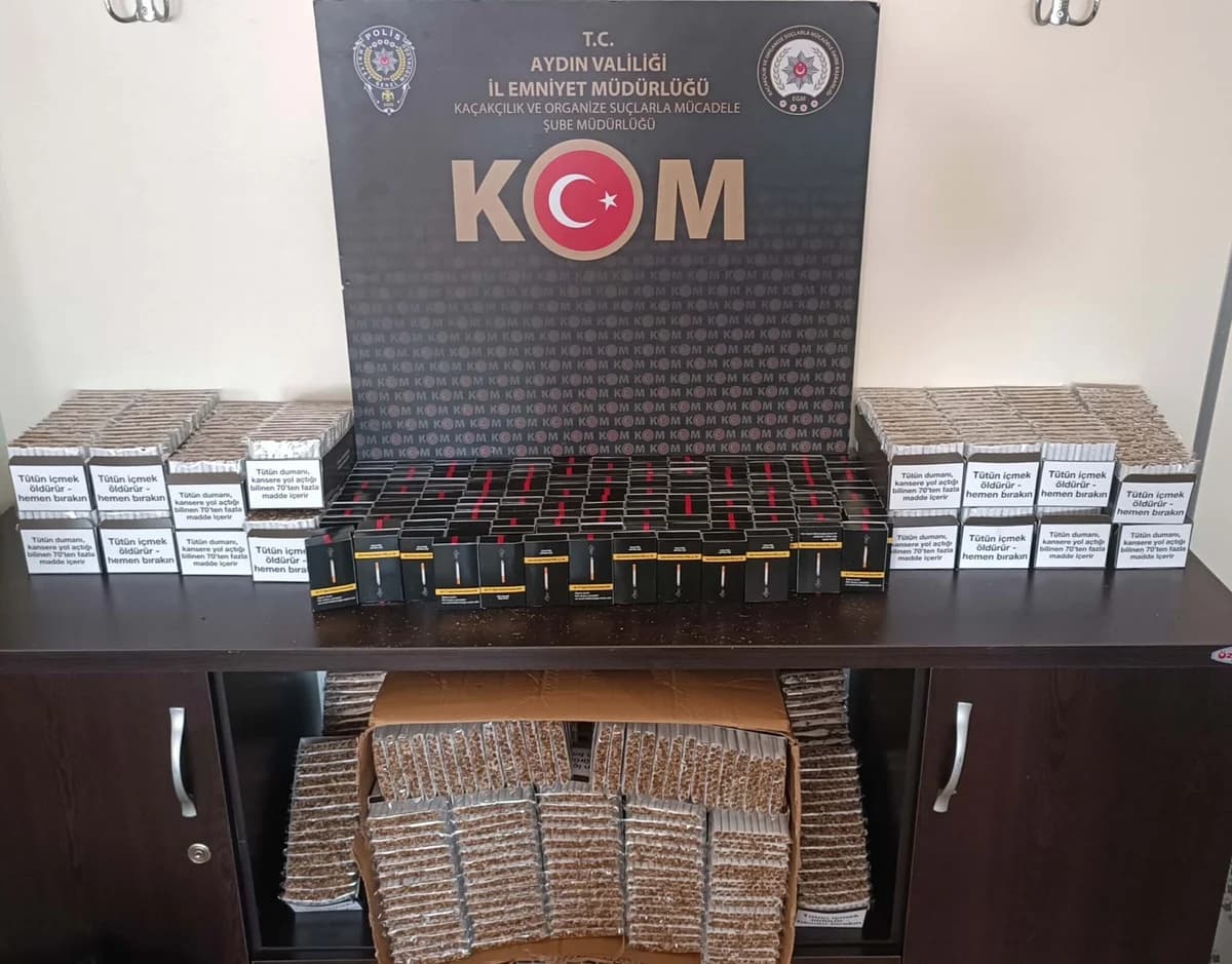 Aydın’da Yüzlerce Kaçak Ürün Ele Geçirildi