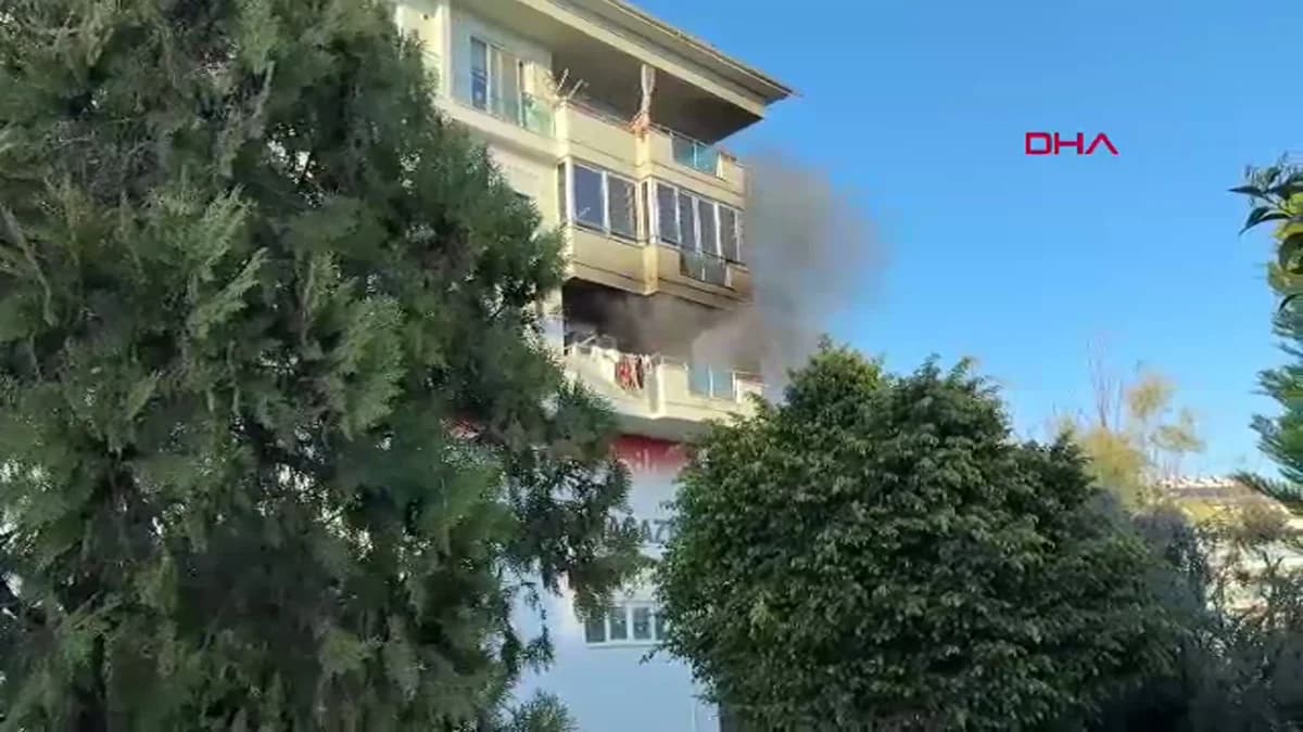 Alanya’da Apartman Dairesinde Yangın: Maddi Hasar Oluştu