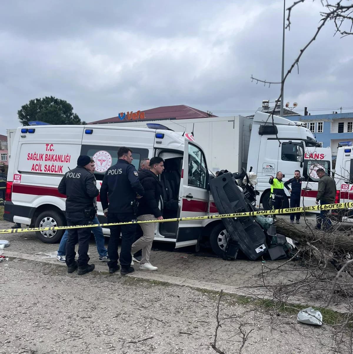 Samsun’da Feci Kaza: Ambulans ile Kamyon Çarpıştı, 1 Ölü, 3 Yaralı