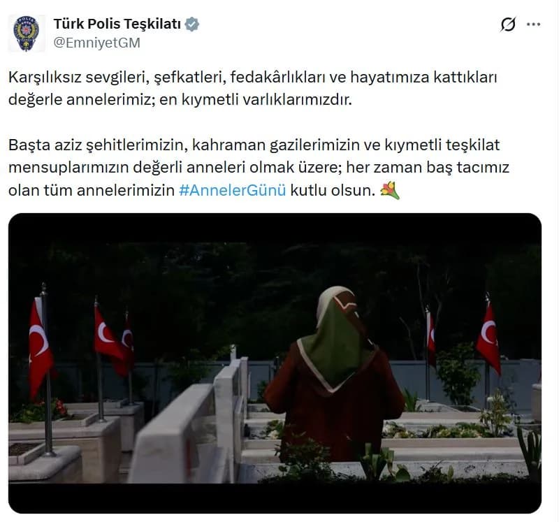 Emniyet’ten Anneler Günü’ne Duygusal Armağan: Şehit ve Gazi Anneleri Unutulmadı