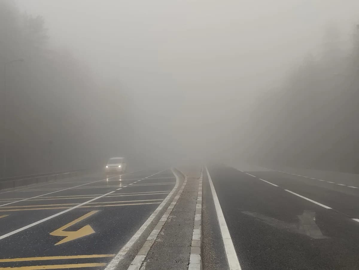 Bolu Dağı Geçişinde Yoğun Sis Alarmı